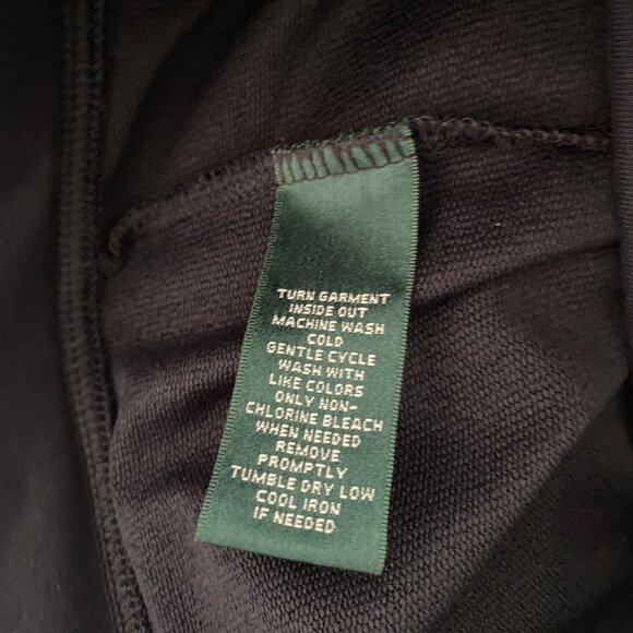 NWOT Lauren Active L-RL Ralph Lauren Women's Leggings Black Ankle Zipper Medium - Picture 7 of 7